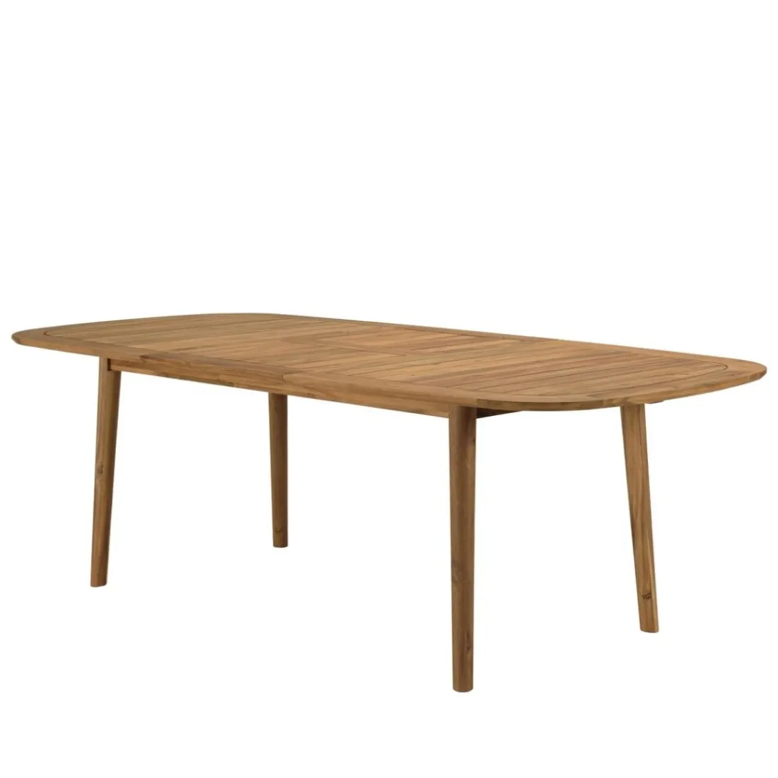 Table de jardin extensible en acacia huilé