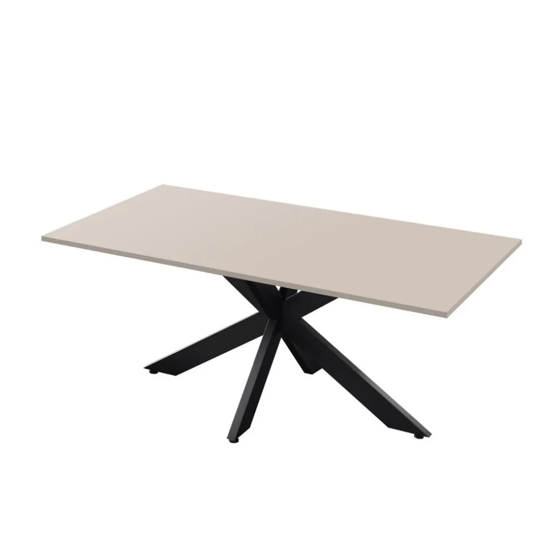 Table de repas pieds métal en Panneau de particules SPIDER