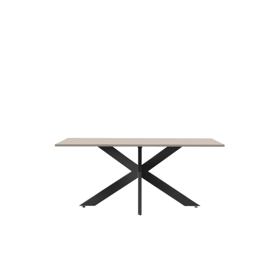 Table de repas pieds métal en Panneau de particules SPIDER