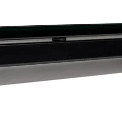 Table de réunion ou à manger design 'XLINE' en verre noir