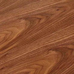 Table de réunion ou bureau bench 'XLINE SQUARE' en bois finition Noyer et métal noir