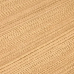 Table de réunion ou bureau bench 'XLINE SQUARE' en bois finition naturelle et métal blanc