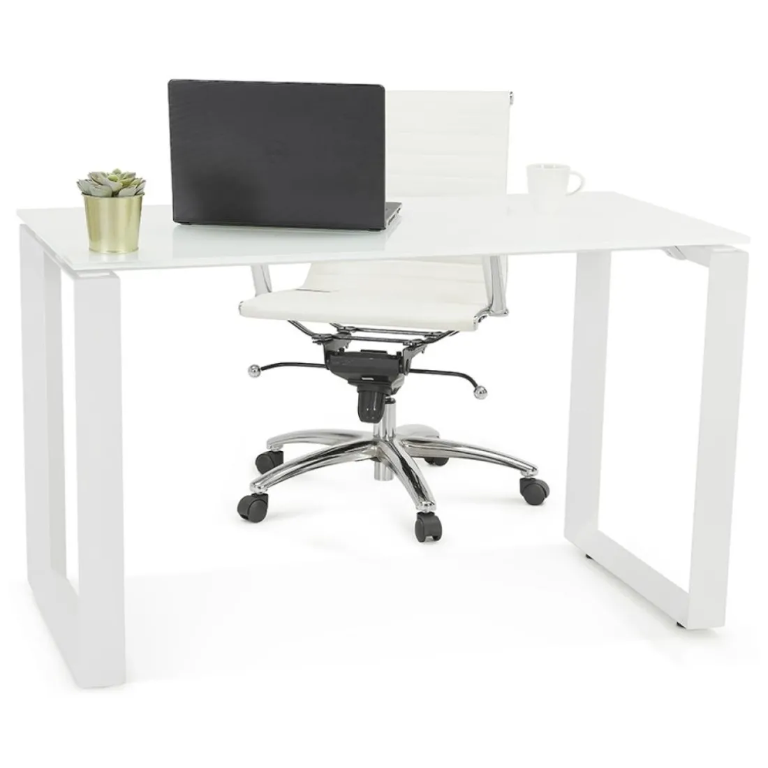Table de réunion ou bureau bench noir
