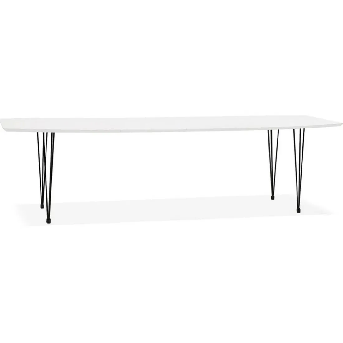 Table de salle à manger Blanche design STRIK Style industriel