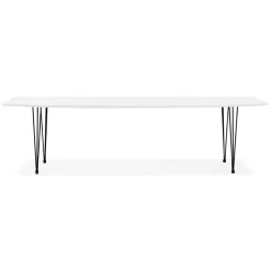Table de salle à manger Blanche design STRIK Style industriel