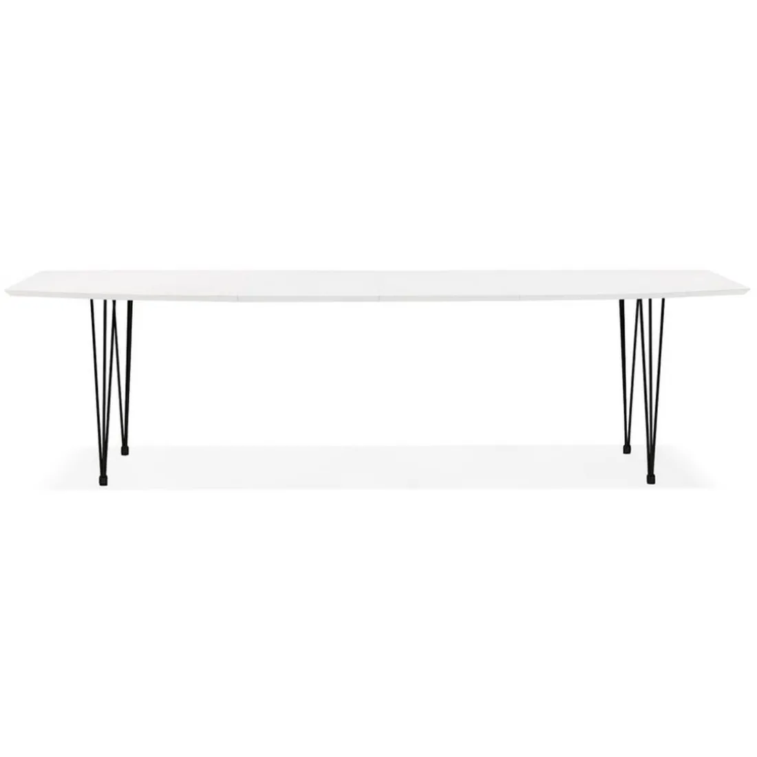 Table de salle à manger Blanche design STRIK Style industriel