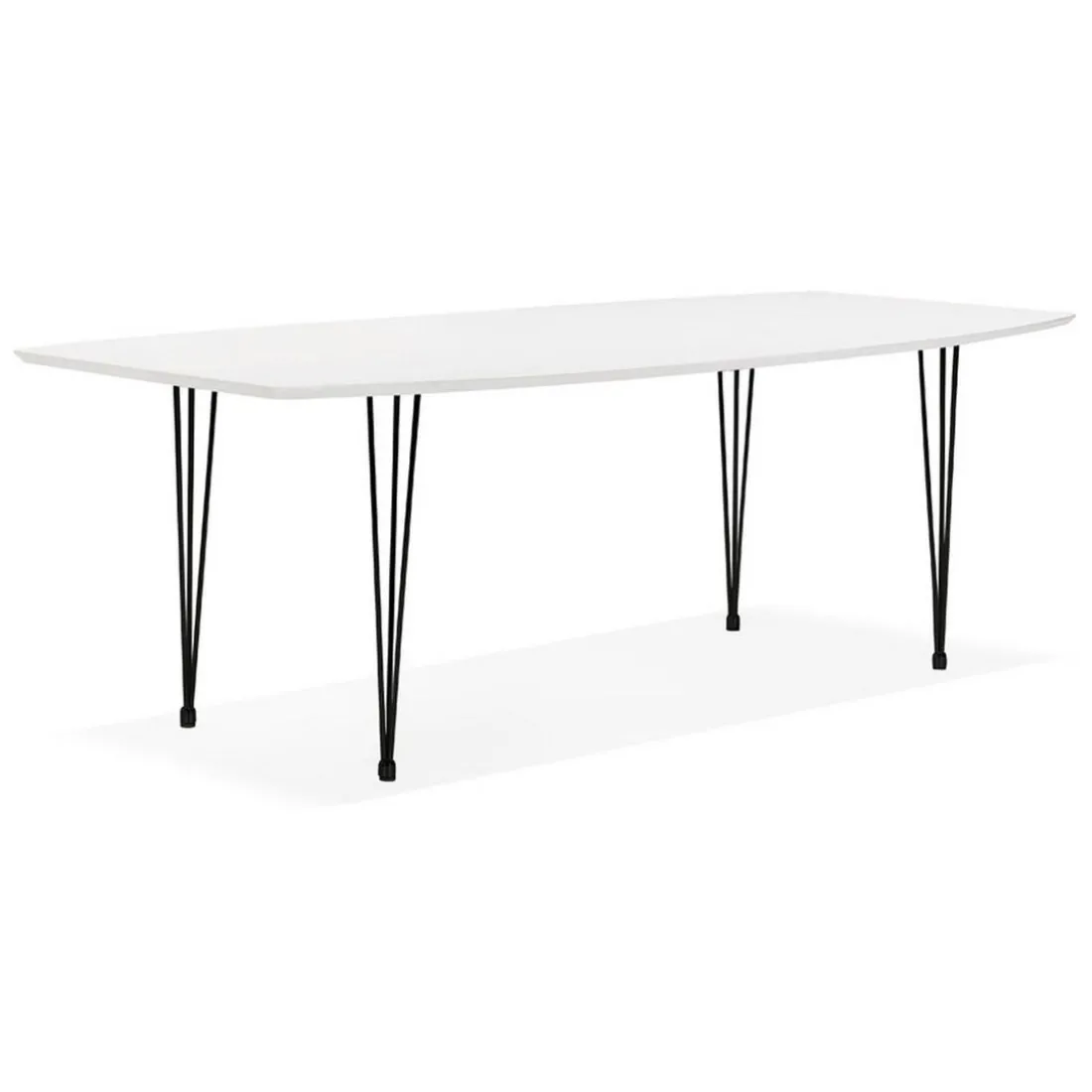 Table de salle à manger Blanche design STRIK Style industriel