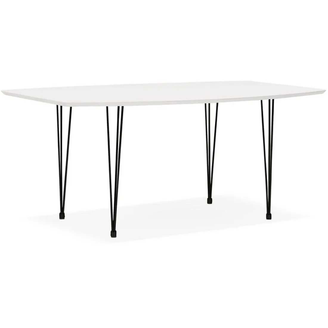 Table de salle à manger Blanche design STRIK Style industriel