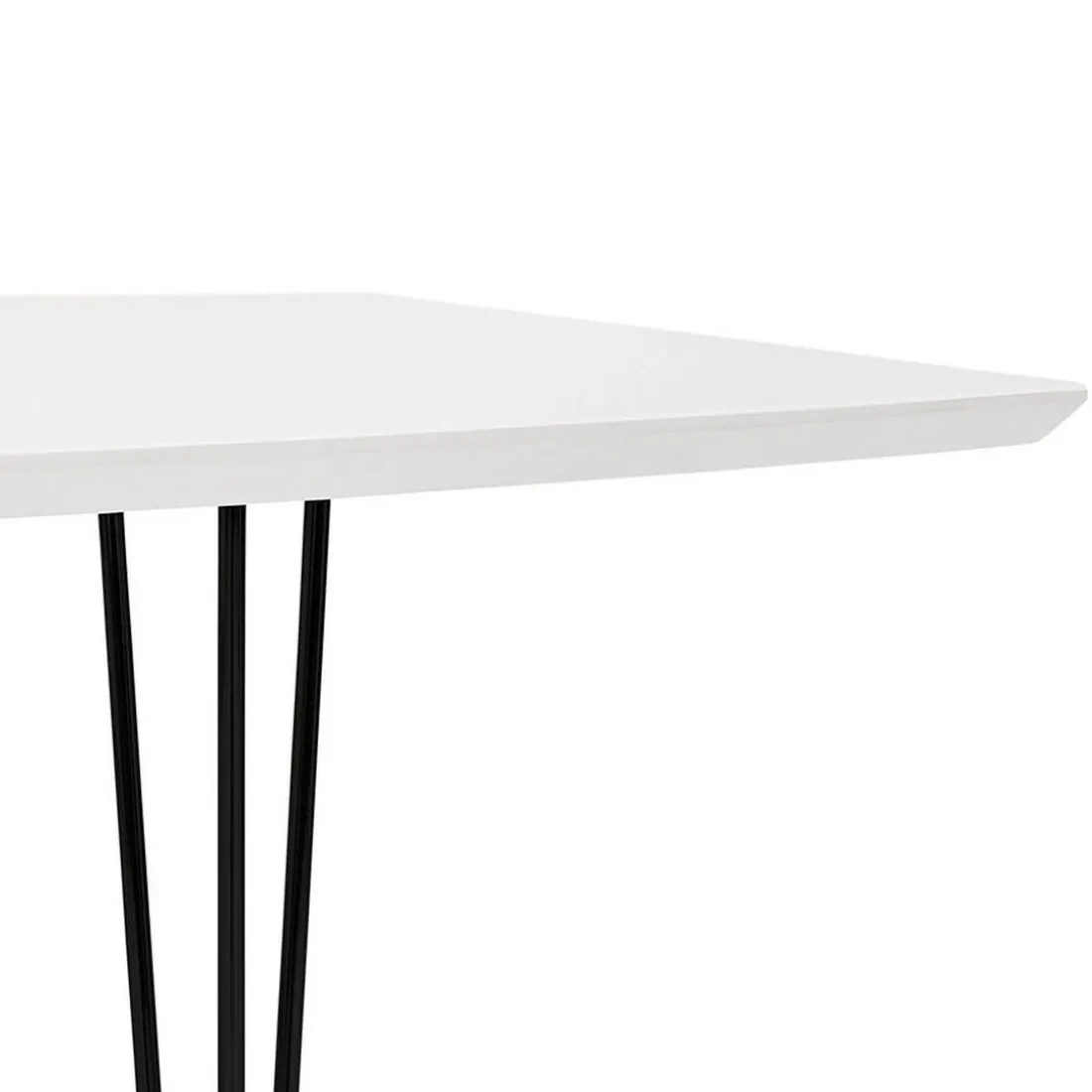 Table de salle à manger Blanche design STRIK Style industriel