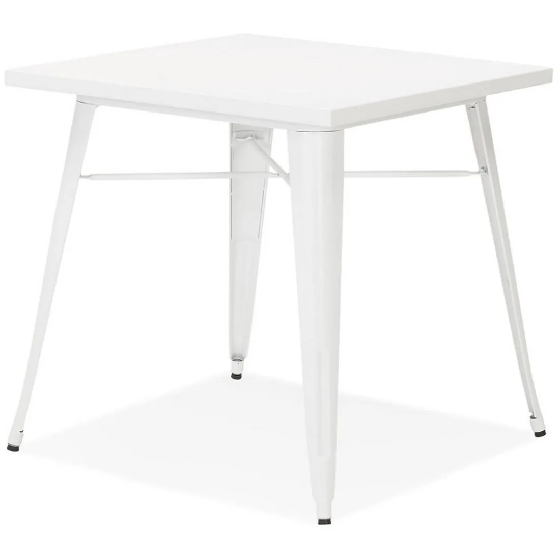 Table De Salle à Manger Blanche Design COLOC Style Industriel