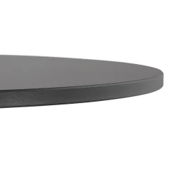 Table de terrasse pliable 'NOCTALI' ronde noire