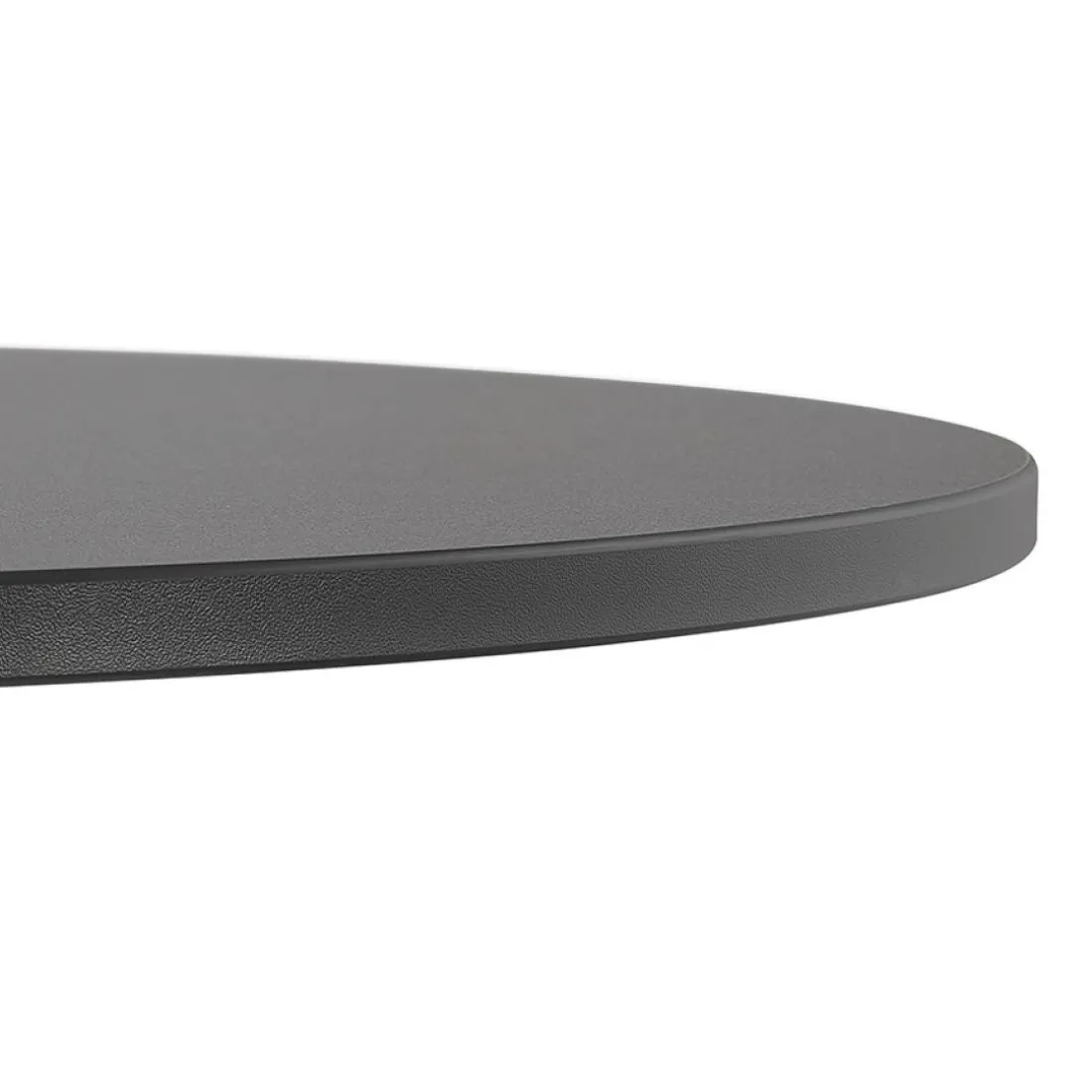 Table de terrasse pliable 'NOCTALI' ronde noire