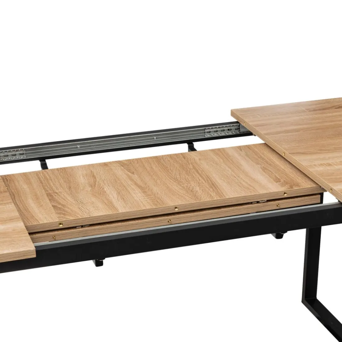 Table extensible effet chêne naturel