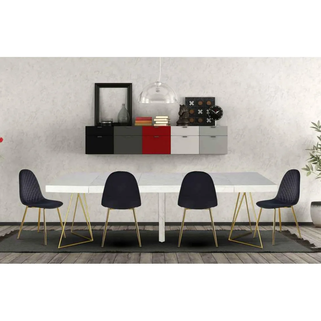Table Extensible NEILA Effet Marbre