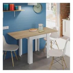 Table extensible système d'ouverture en livre