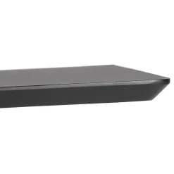 Table haute design 'ZUMBA BAR' noire avec pied en métal noir