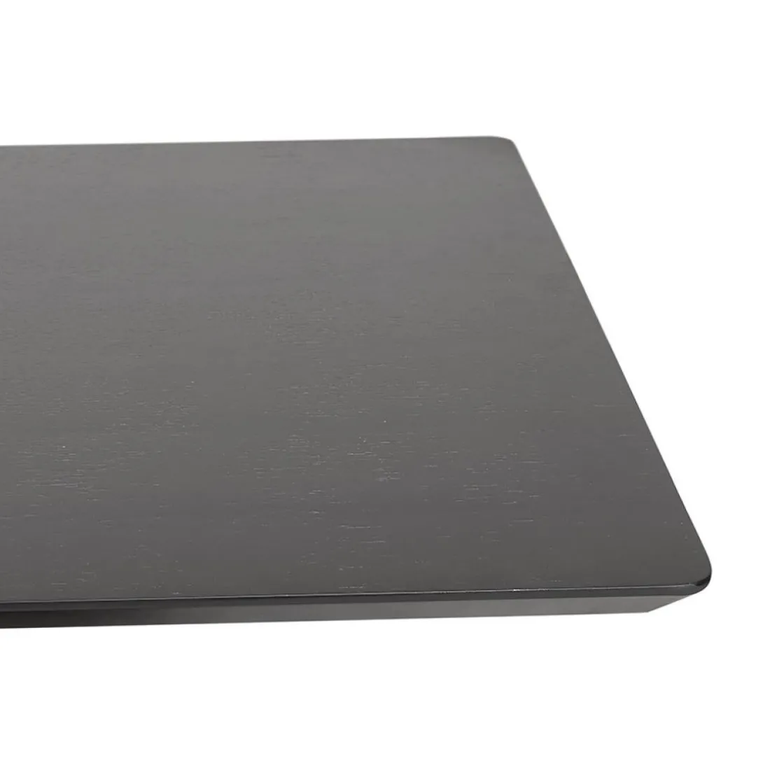 Table haute design 'ZUMBA BAR' noire avec pied en métal noir