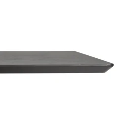 Table haute design 'ZUMBA BAR' noire avec pied en métal noir