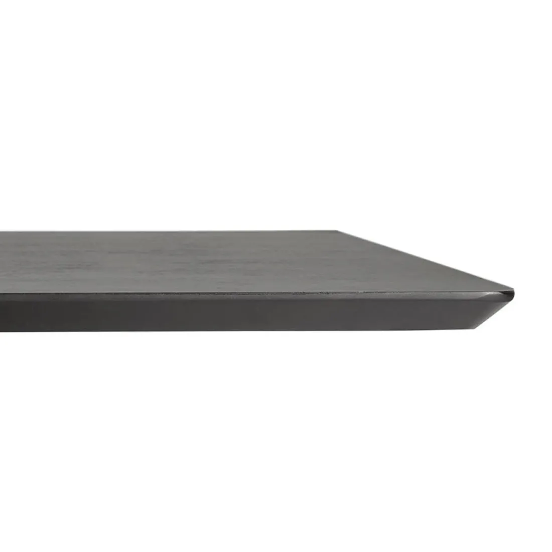Table haute design 'ZUMBA BAR' noire avec pied en métal noir