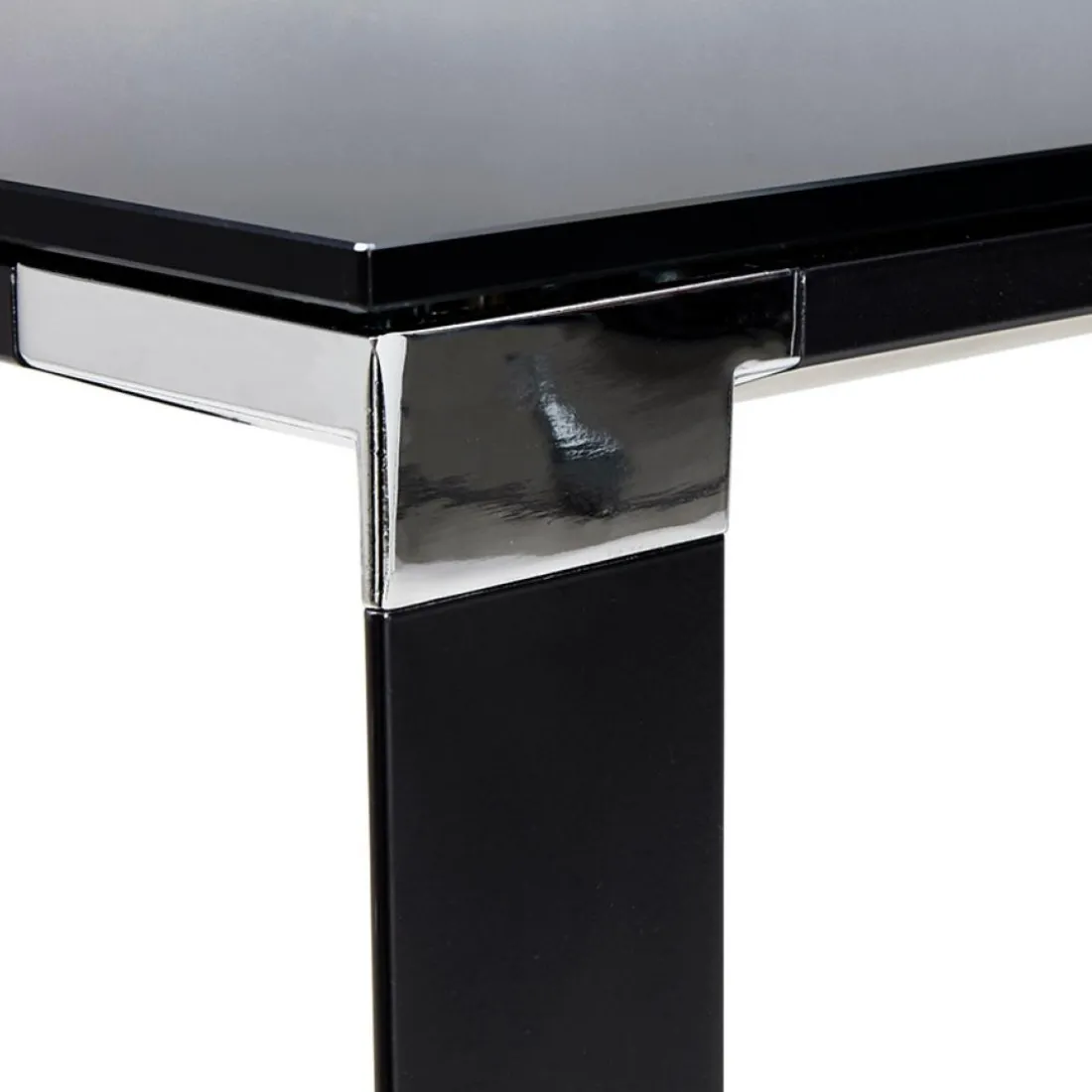 Table haute ou bureau haut 'XLINE HIGH TABLE' en verre noir