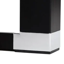 Table haute ou bureau haut 'XLINE HIGH TABLE' en verre noir