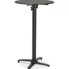 Table haute pliable 'PAXTON' ronde noire