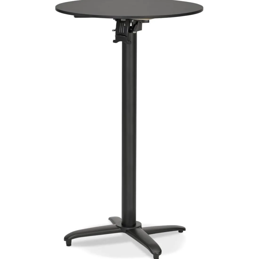 Table haute pliable 'PAXTON' ronde noire