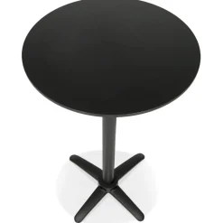 Table haute pliable 'PAXTON' ronde noire