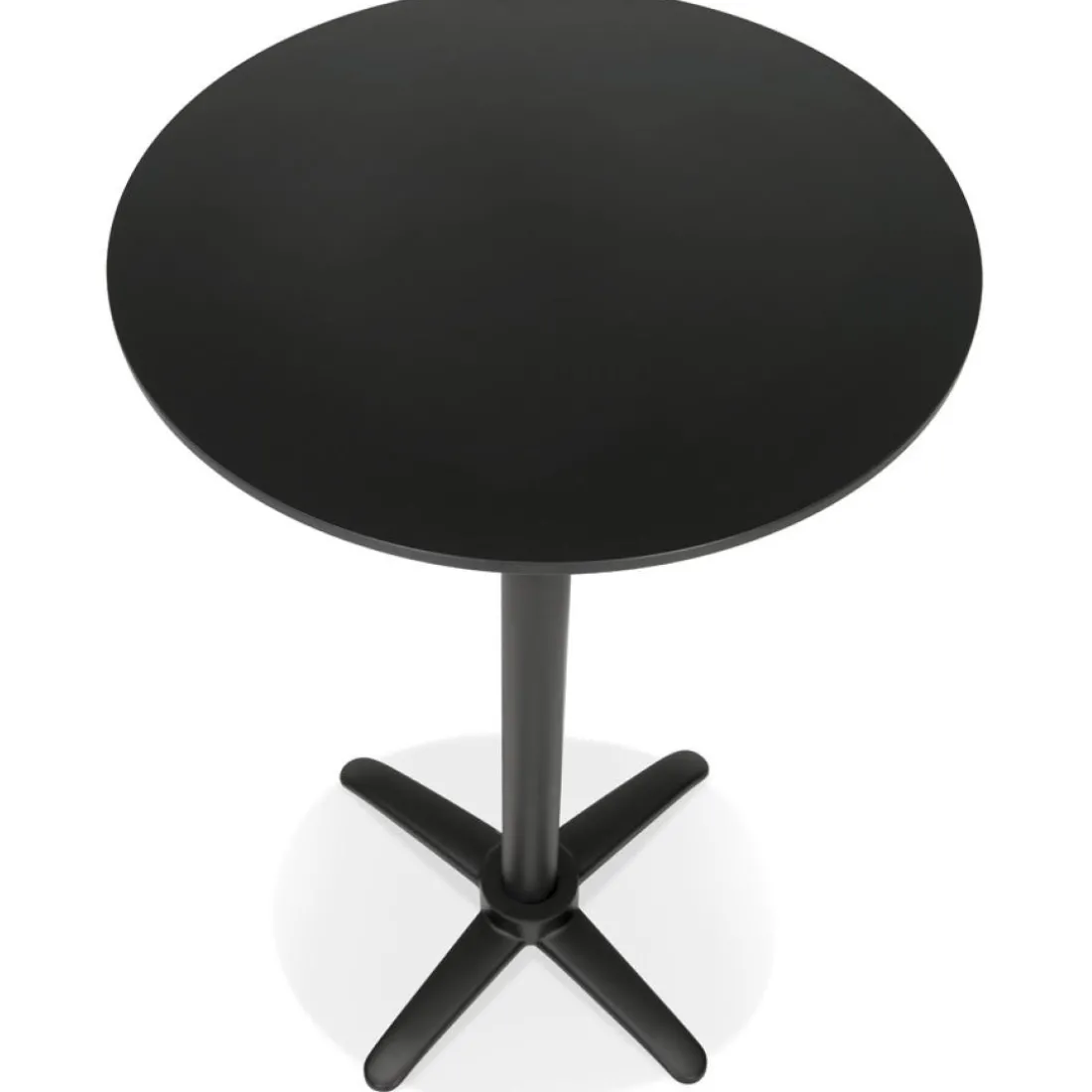 Table haute pliable 'PAXTON' ronde noire