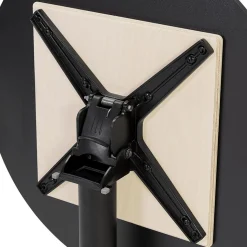 Table haute pliable 'PAXTON' ronde noire