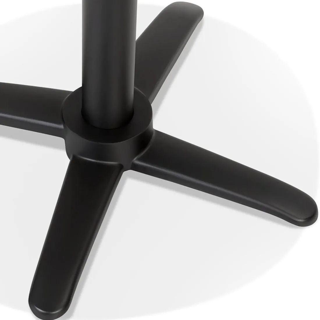 Table haute pliable 'PAXTON' ronde noire