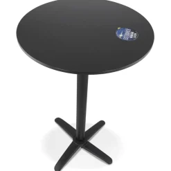 Table haute pliable 'PENUMBRA' ronde noire