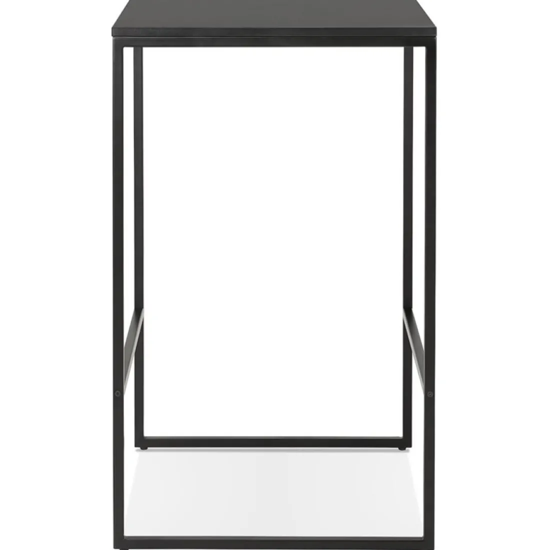 Table haute style industriel 'ORTOS' noire idéale pour les professionnels