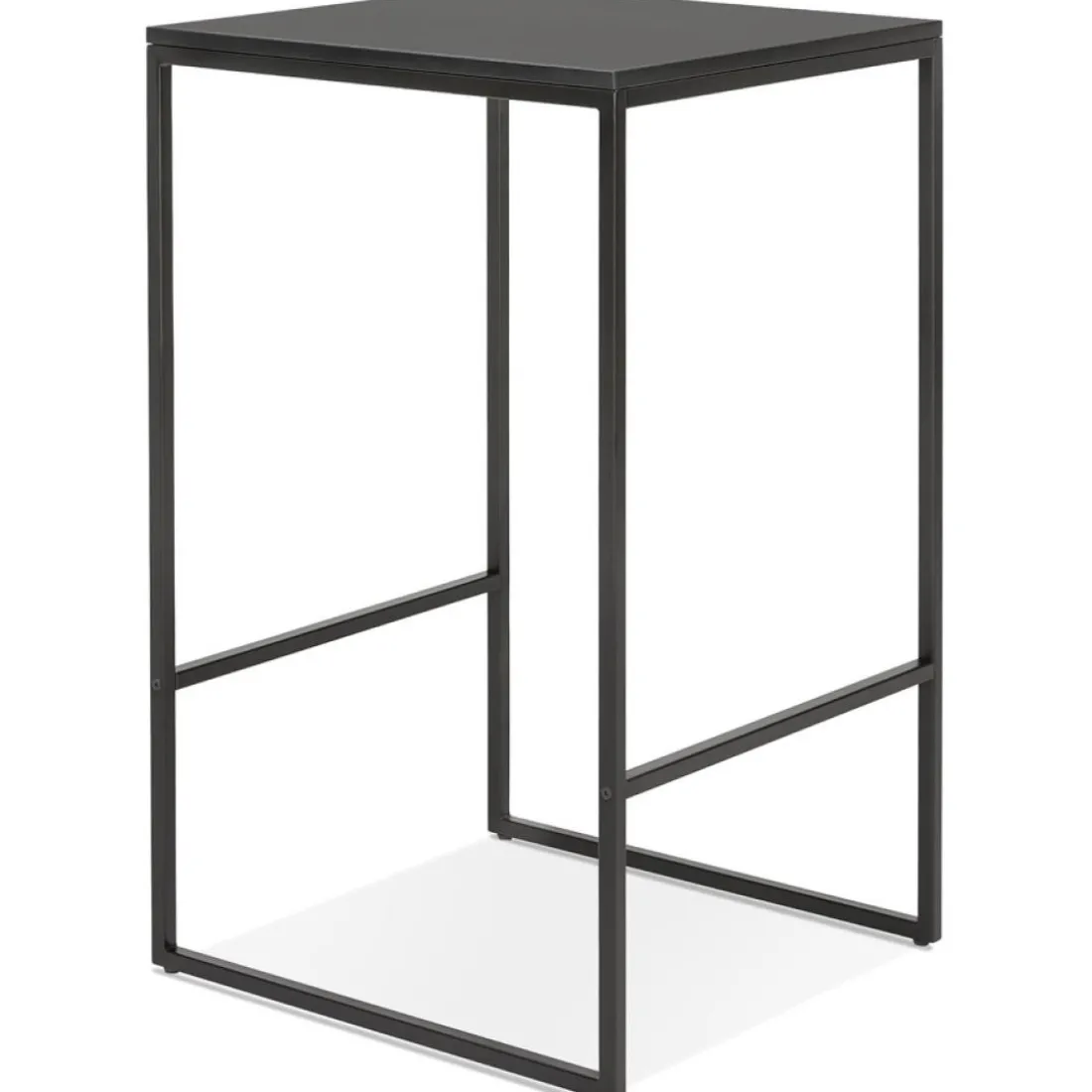 Table haute style industriel 'ORTOS' noire idéale pour les professionnels