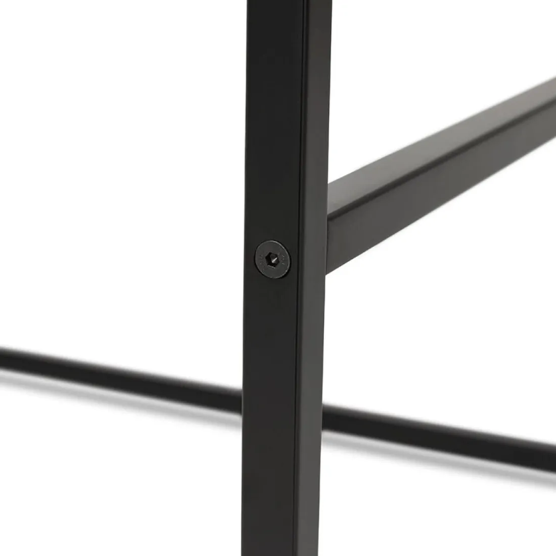 Table haute style industriel 'ORTOS' noire idéale pour les professionnels