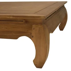 Table opium en bois de teck recyclé massif SIXTINE