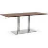 Table ou bureau design en bois finition Noyer 'MAMBO'
