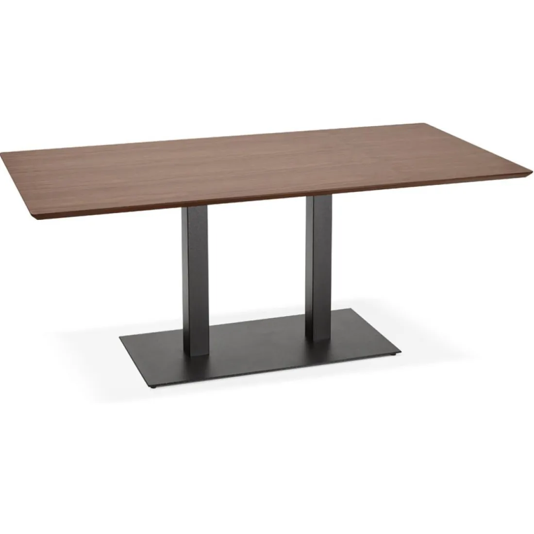 Table ou bureau design en bois finition Noyer 'ZUMBA'