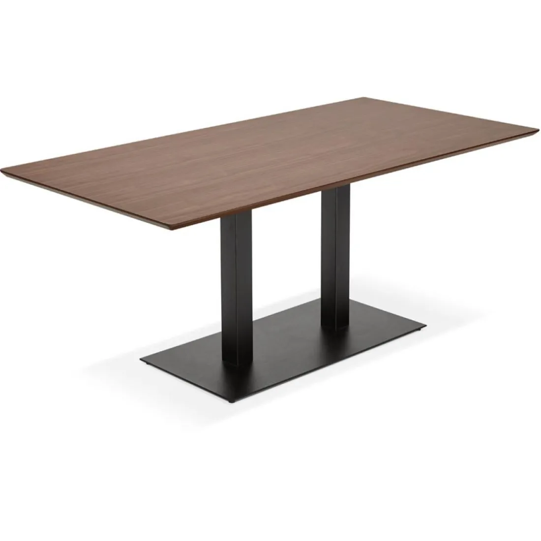 Table ou bureau design en bois finition Noyer 'ZUMBA'