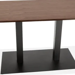 Table ou bureau design en bois finition Noyer 'ZUMBA'