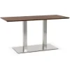 Table ou bureau design 'MAMBO' en bois finition Noyer