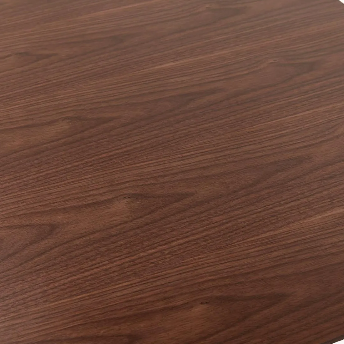 Table ou bureau design 'MAMBO' en bois finition Noyer