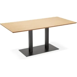 Table ou bureau design 'ZUMBA' en bois finition naturelle