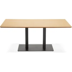 Table ou bureau design 'ZUMBA' en bois finition naturelle