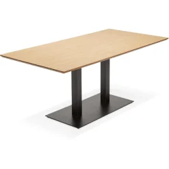 Table ou bureau design 'ZUMBA' en bois finition naturelle