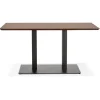 Table ou bureau design 'ZUMBA' en bois finition Noyer