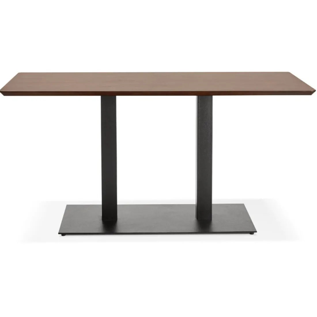 Table ou bureau design 'ZUMBA' en bois finition Noyer