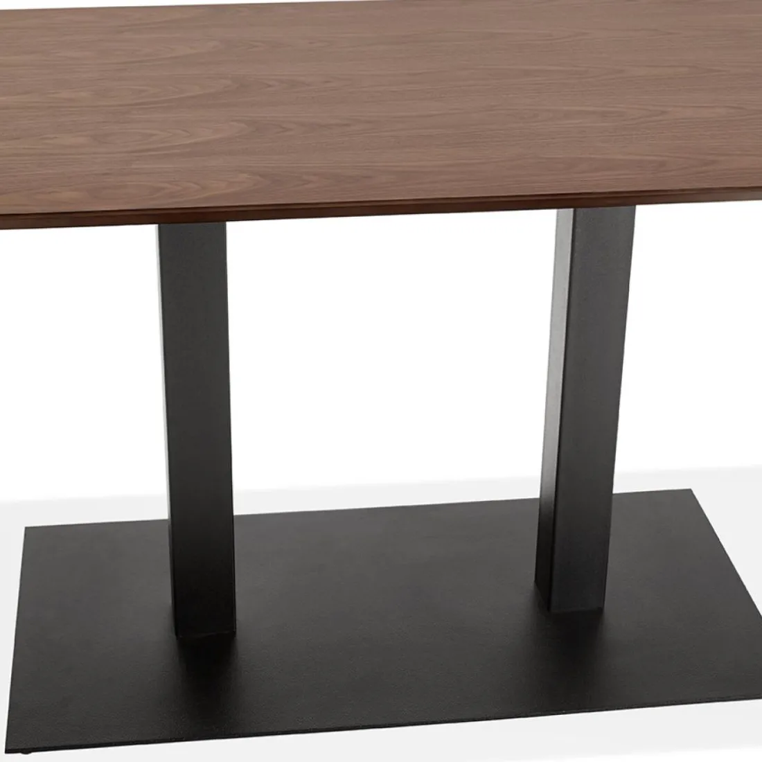 Table ou bureau design 'ZUMBA' en bois finition Noyer