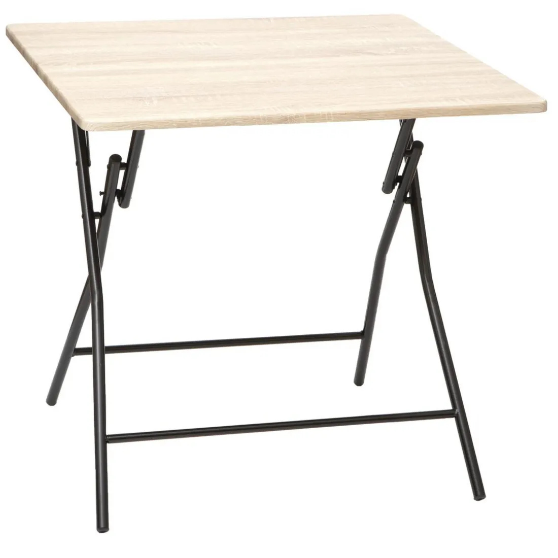 Table pliante 4 places effet bois