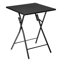 Table pliante 2 places noir
